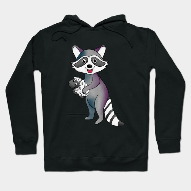 Waschbär und Schäfchen Hoodie by Blumchen